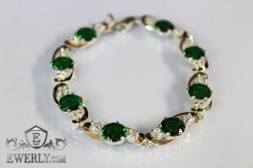 Bracelet for women of  silver, фото