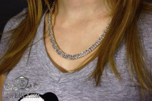 Women's chain "Fox tail (Valkyrie)" of  silver, фото