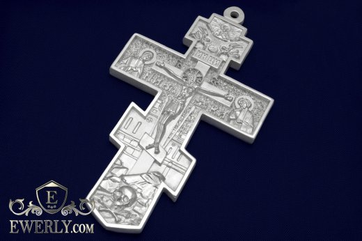 Big men's cross of  silver, фото