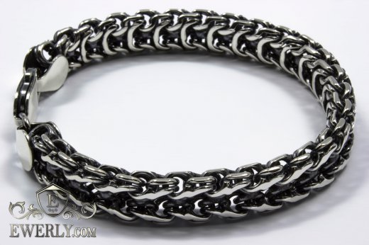 Bracelet "Phantom (Ramses and Double stream)" of  silver for men, фото