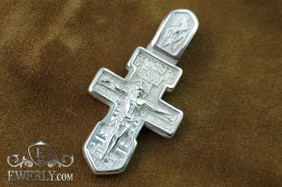 Men's pectoral cross made of silver, фото