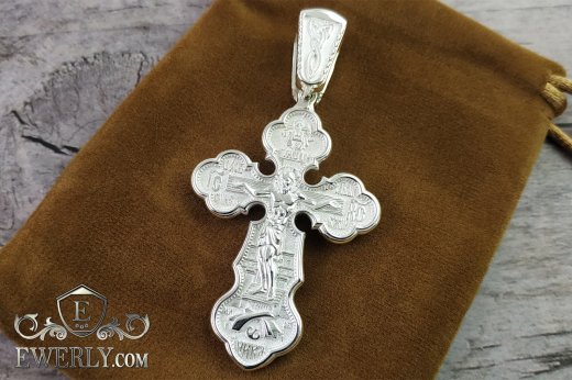 Big men's cross of silver, фото