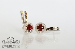 Earring of sterling silvers, фото