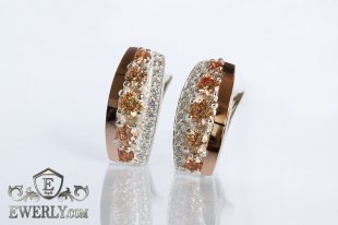 Earring of sterling silvers, фото