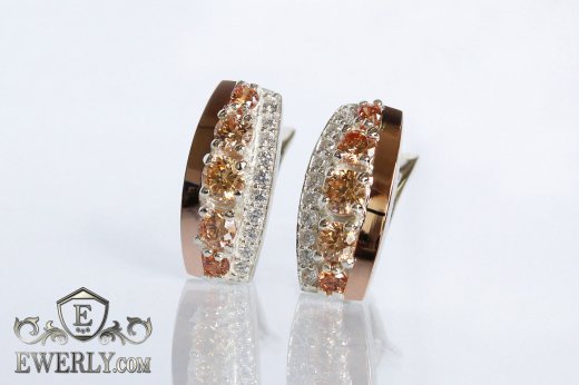 Earring of sterling silvers, фото