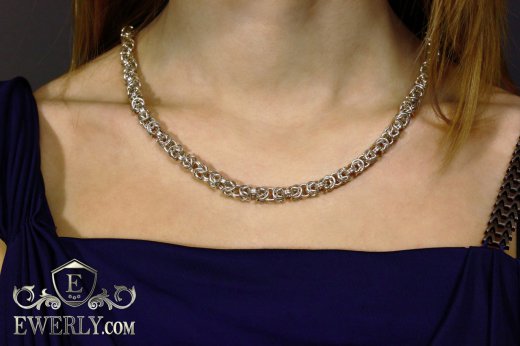 Women's chain "Malvina" of sterling silver, фото