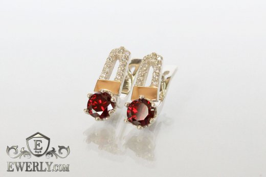 Earring of sterling silvers, фото