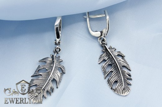 Earring of sterling silvers, фото