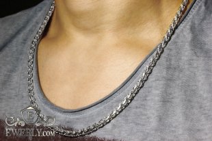 Chain "Stream" of sterling silver, фото