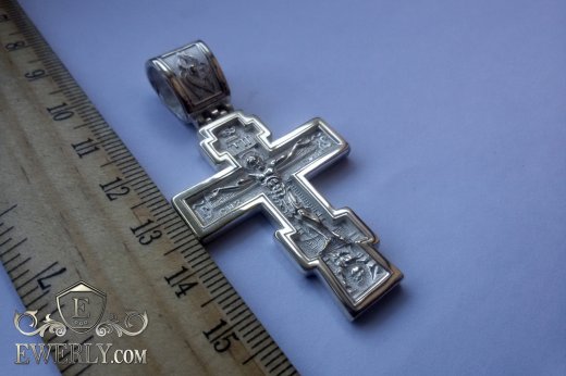 Big men's cross of  silver, фото