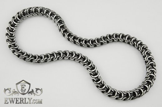 Big men's chain "Ramses" of sterling silver, фото