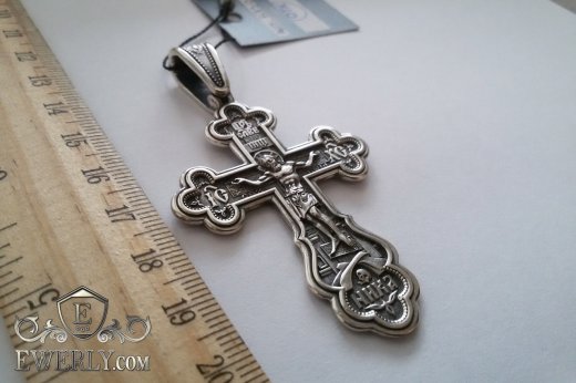 Big men's cross of  silver, фото