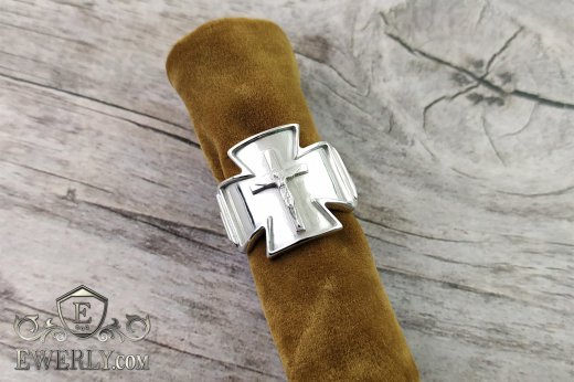 Ring of sterling silver for men, фото