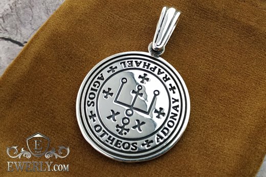 Big men's pendant of  silver, фото