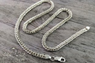 Chain "Lightning" of sterling silver, фото