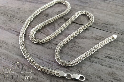 Chain "Lightning" of sterling silver, фото
